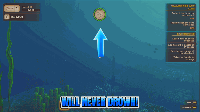 Vacation Cafe Simulator — Deep Breath (Never Drown)